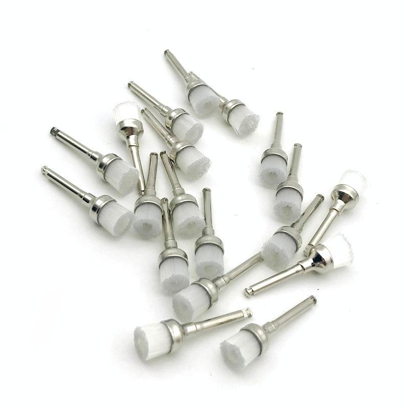 100 шт., щетки для полировки зубов, чаша с защелкой, нейлоновая зубная профилактическая щетка, щетки для полировки зубов в лаборатории, инструменты для стоматологической клиники