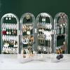 120/240 Hole Foldable Jewelry Storage Box Earrings Necklace Display Rack