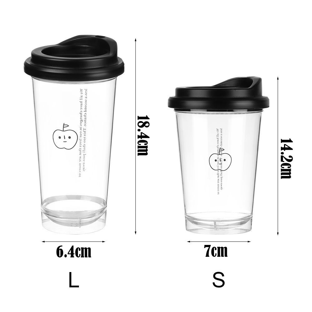 Transparent Water Cups 355ml/473ml Drinking Bottle Portable Water Bottle For Juice Milk Tea Coffee