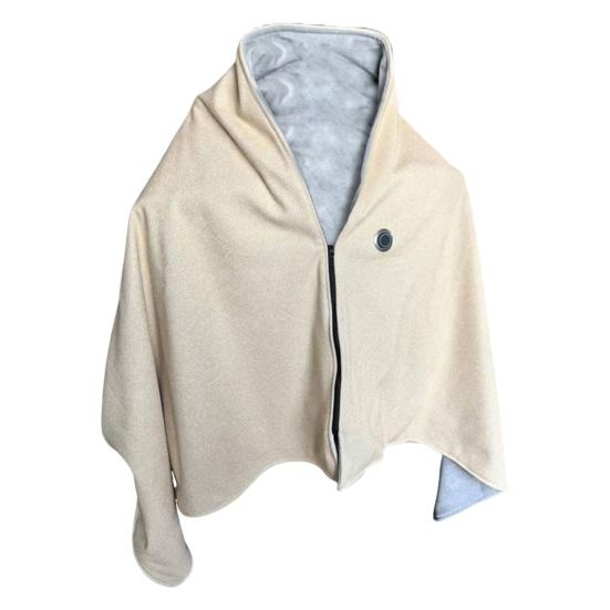 Electric Heated Shawl Blanket Adjustable Temperature Control Rapid Heating Technology Zipper Design USB Heated Blanket Shawl