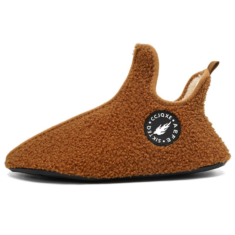 Новые зимние хлопковые туфли мужские высокие теплые легкие тапочки женские плюшевые домашние хлопковые мокасины унисекс теплая обувь