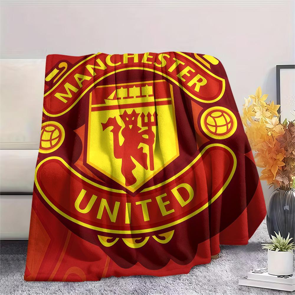 Man Utd Print FlAannel Blanket, High quality Comfortable for All Seasons, Home Decor, Warmth and Comfort