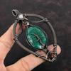 Древо жизни ограненный замбийский изумруд кулон медная проволока обернутый кулон лунный камень ручной работы медные украшения для подарка драгоценный камень кулон