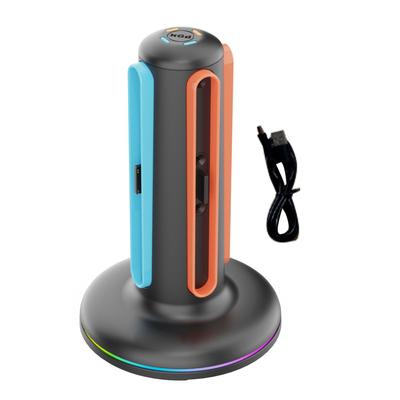 Зарядная станция для контроллера Switch 2, 9 режимов RGB, магнитная станция для зарядки контроллера, поддержка двусторонней зарядки