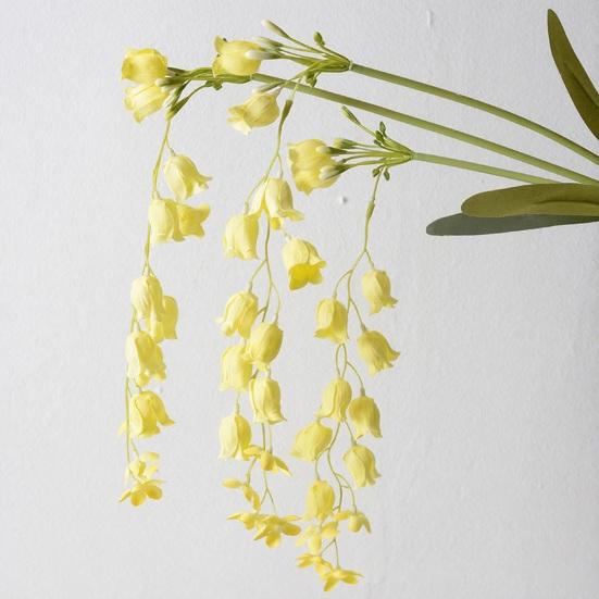 42,5" Длинный Стебель Ландыша Искусственная Подвесная Гирлянда из Цветов Ландыша для Высокой Вазы Свадебное Мероприятие Декор Заднего Плана Патио Садовая Комната