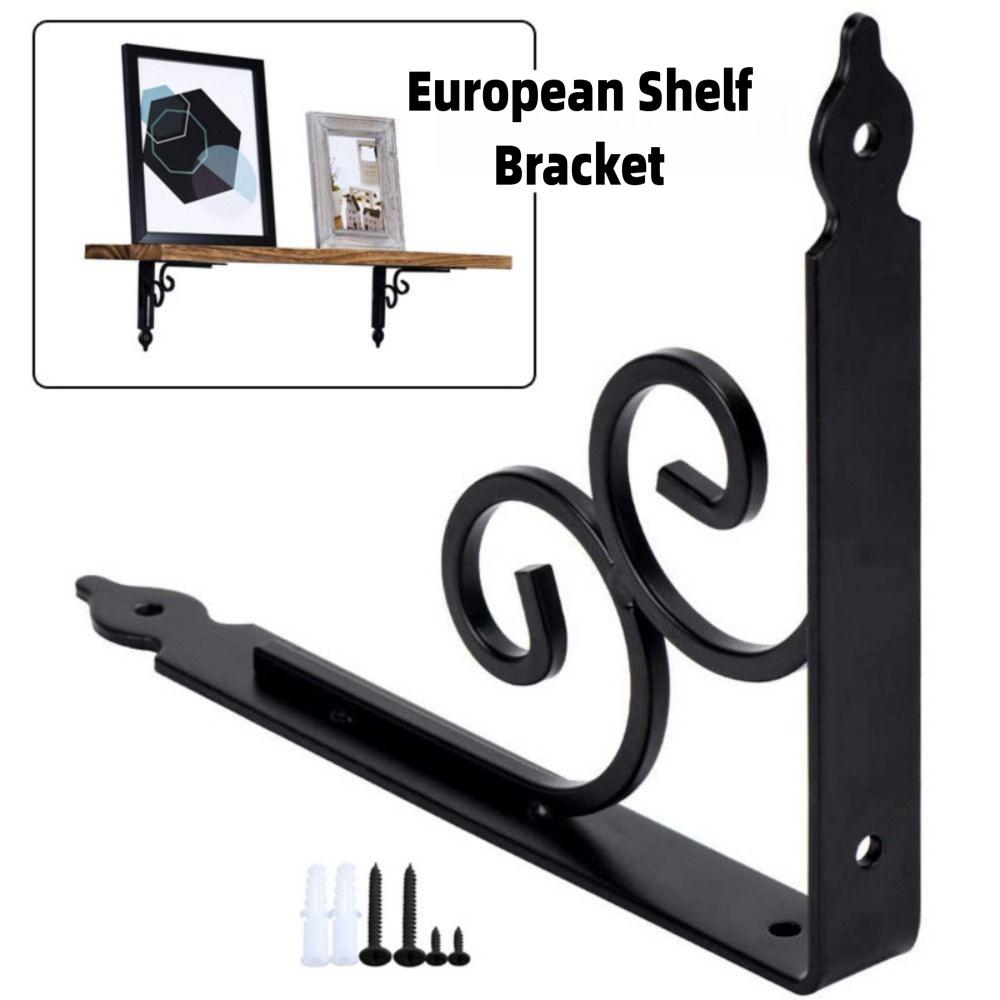 Thickened Metal Shelf Bracket Black White Triangle Bracket Support Shelf Corner Brace  Universal