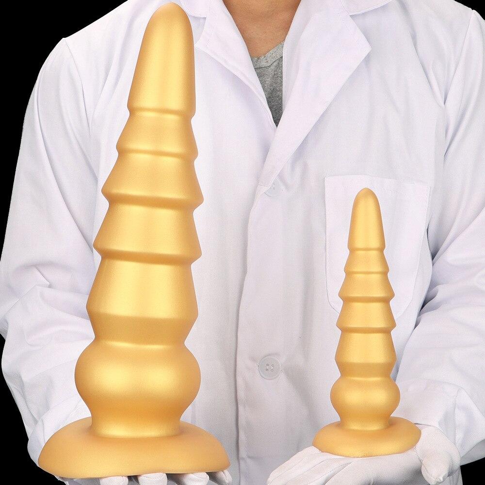 Силиконовая мягкая анальная пробка большого размера с присоской, анальная пробка, секс-игрушки, фистинг, анальный расширитель, ремешок на пенис, реалистичный член, БДСМ