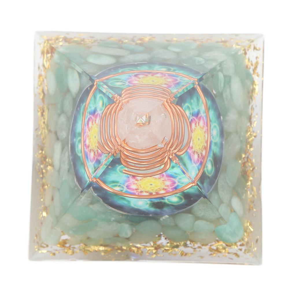 6cm Energy Generator Orgonite Pyramid for Positive Energy Healing Crystal Pyramid Meditation