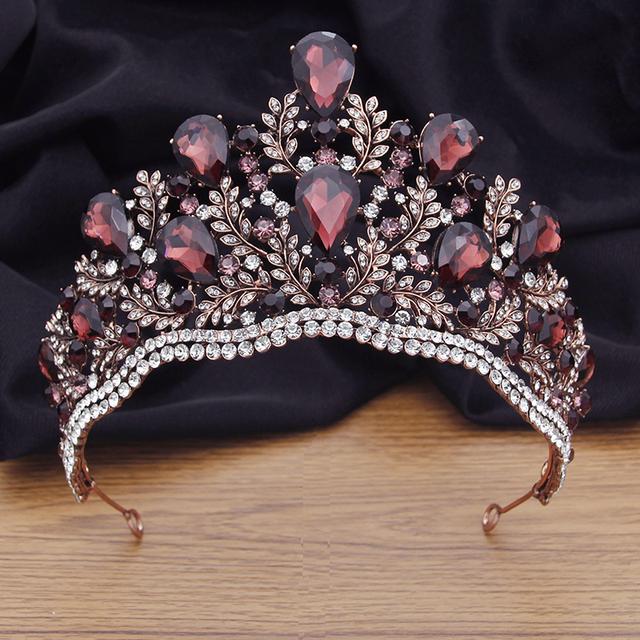 Качественный пышный головной убор в виде короны королевы, большая капля воды, хрустальная тиара, диадема, свадебные украшения для волос, аксессуары для невесты