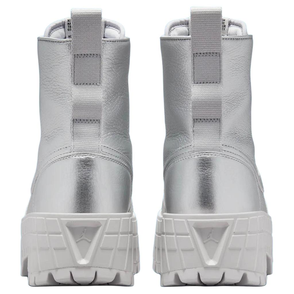 Air Jordan 1 High Brooklyn Metallic Silver Women Sneakers Neutral-Grey FJ5737-002