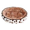 Bemin Round Dog Fluffy Pet Winter Pet Bed for Large Warm Sleeping Area for Small Washable Pet Stylish Dog Pet Cat Compressed Cold Size L Bed, Cushion,