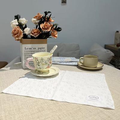 Белая подставка под тарелку, коврик для стола, теплоизоляция для кухни, обеденные подставки прямоугольные, коврики для обеденного стола для кухни в помещении в стиле фермерского дома