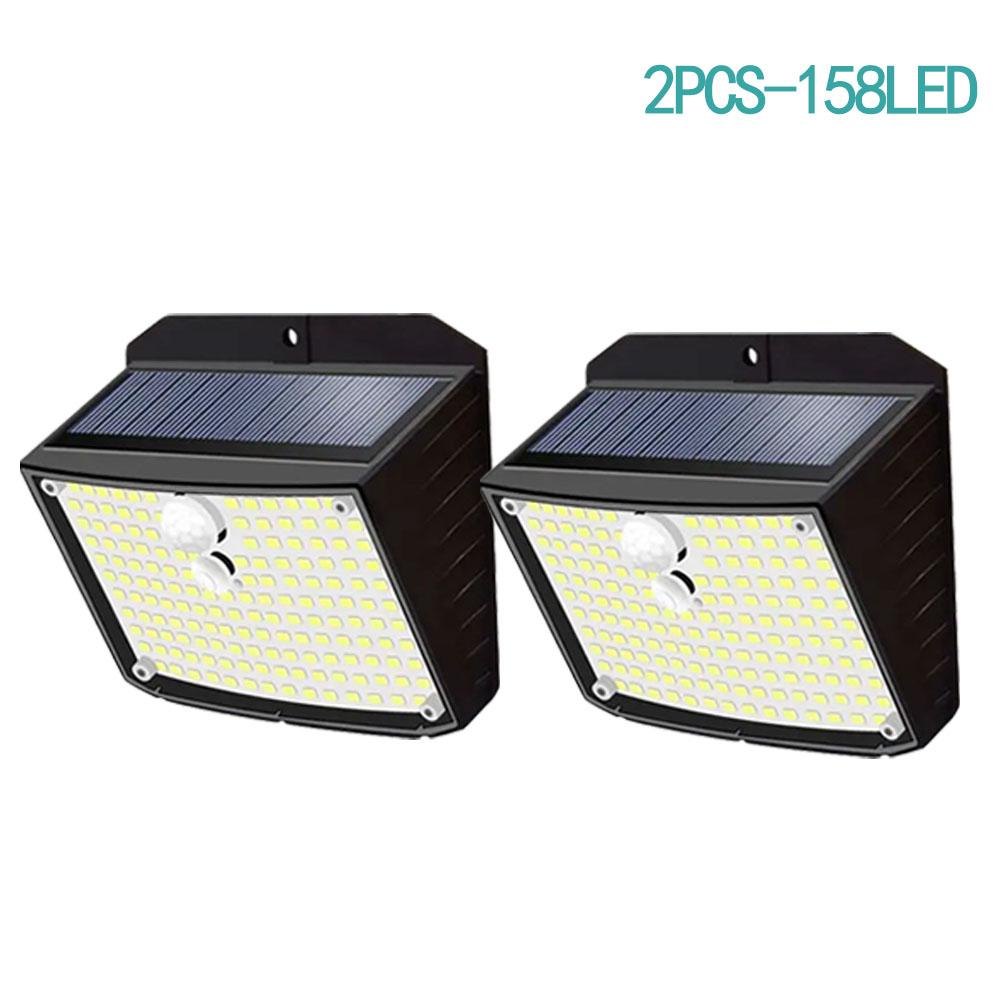 Solar Outdoor Lights 248/176/158 LED With Motion Sensor 3 Modes IP65 Waterproof Security Wall Lights For Front Door Garage Yard