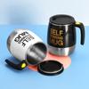 Автоматическая чашка для помешивания, портативная электрическая мешалка для кофе на батарейках, вращающаяся магнитная чашка для самостоятельного перемешивания из нержавеющей стали
