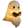 Book Lovers Delight Cute Ghosts Reading Lamp For Halloween Nights And Study Sesons Desk Light