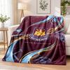 West Ham United Football Printed Flannel Blanket Warm Comfort Bed Throw For Indoor Home Decoration