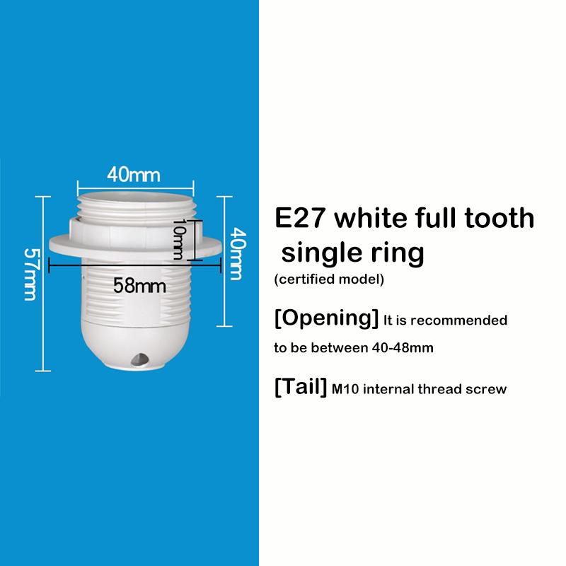 Led Light Bulb Lamp Base Head Power Holder AC Lampholder E14 E27 M10 Socket Electric Pendant Socket Screw Lamp Shade Converter