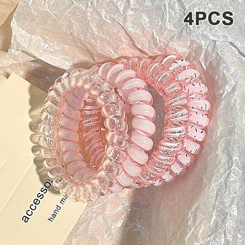 4/10Pcs Korean High-Quality Grape Coconut Polka Dot Hair Band Fresh And Versatile Hair Rope Hair Band Hair Accessories