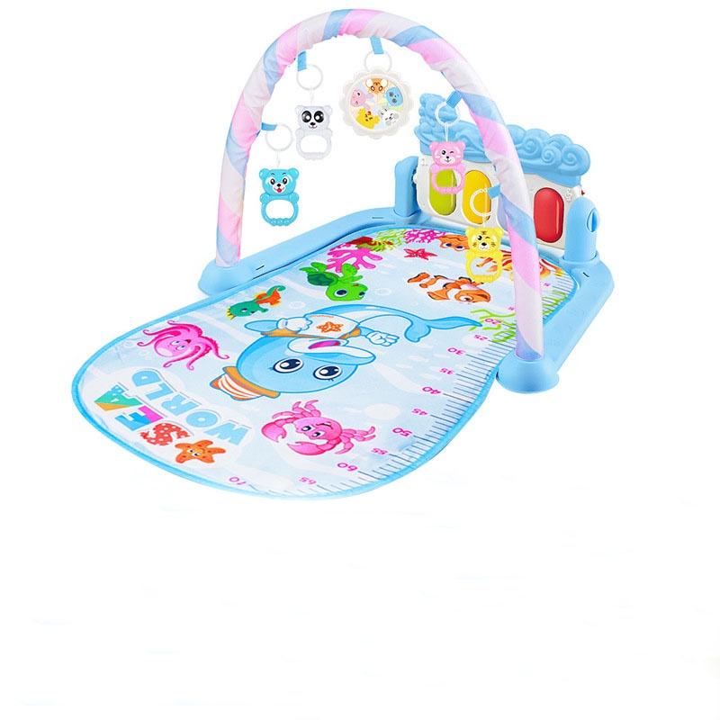 Fitness Newborn Rack And Interactive Pedal Piano Toy With Lights Music And