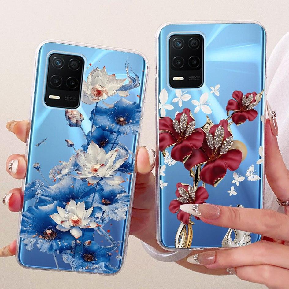 Чехол для Realme 8 5G RMX3241 Популярная бабочка Мягкий силикон Прозрачный ТПУ Чехол для Realme Narzo 30 5G Funda Realme8 8s 5G V13 Capa
