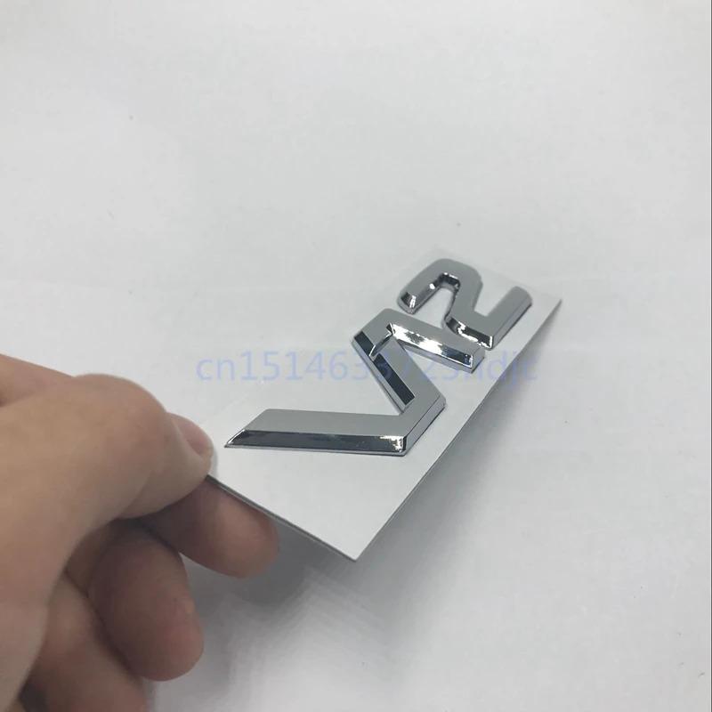 3D ABS For Mercedes-Benz V12 Logo Fender Emblem Badge Sticker Adhesive R129 W140 W220 BA1