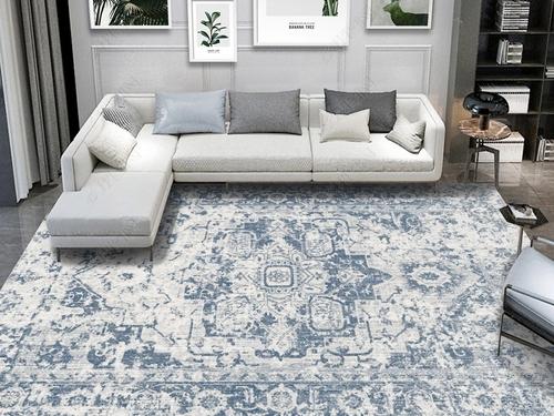 Crystal Velvet Bohemian Rug – Tribal Moroccan Geometric Design, Luxury Persian Style Carpet for Living Room, Bedroom Decor
