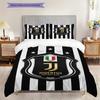 Juventus Football Club Emblem Design Three-piece set (1 * duvet cover + 2 * pillowcase, without core) Soft and comfortable Christmas birthday gift