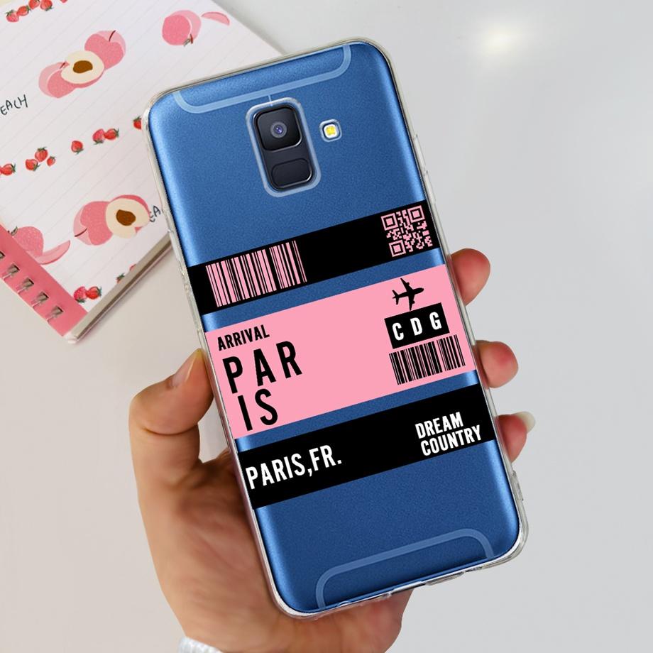 Чехлы для Samsung Galaxy A6 2018 задняя крышка телефона SM-A600 A600F для samsung A6 plus 2018 A605 A605F A6+ Fundas защитный чехол
