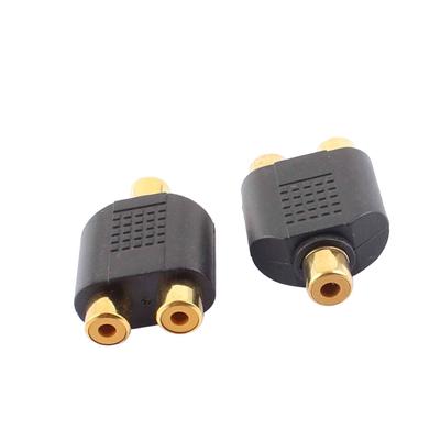 ARISELIFT Двойной RCA-разъем мама Адаптер-разветвитель RCA Видеоаудио адаптер-конвертер для автомобиля 2 шт.