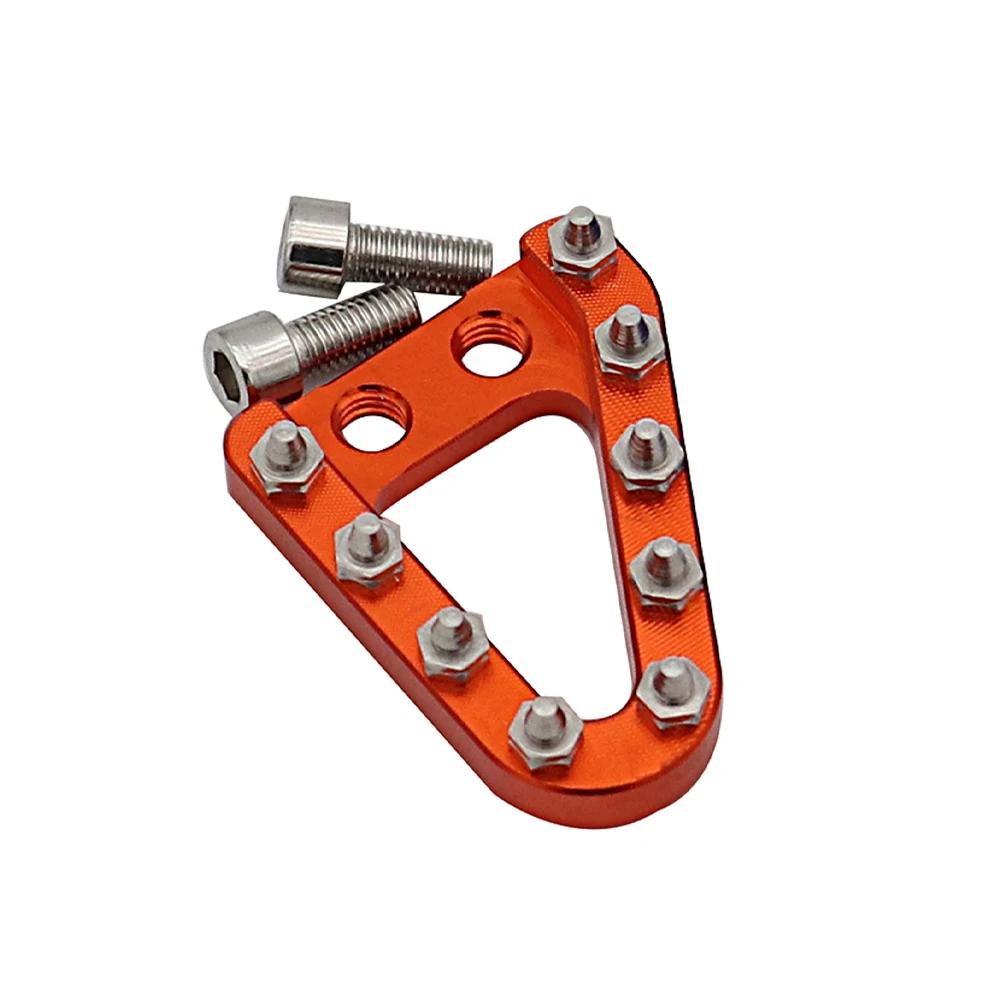 Aluminum Motorcycle Rear Brake Pedal Pads Step Plate Tip for KTM SX SXF EXC EXCF XC XCF XCW XCFW TC TE 2008-2016 for Husqvarna