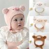 Soft Fluffy Baby Knitted Cap Cartoon Ear Warm Hat New Ear Protection Cap