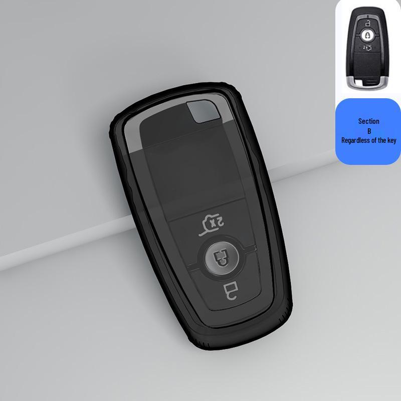 Чехол для ключа Ford Focus для Mondeo, Everest, Ecosport, Ranger - Прозрачный чехол для мужчин и женщин