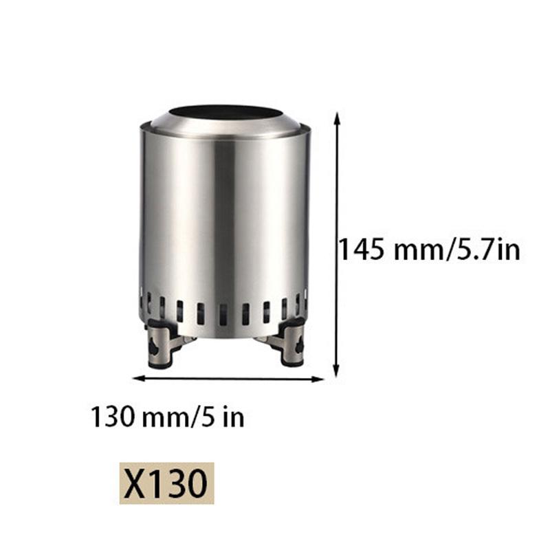 Разборная Портативная Походная Дровяная Печь Нержавеющая Сталь Газовые Дровяные Горелки Печь для Туризма Ветрозащитная Дровяная Печь для Улицы