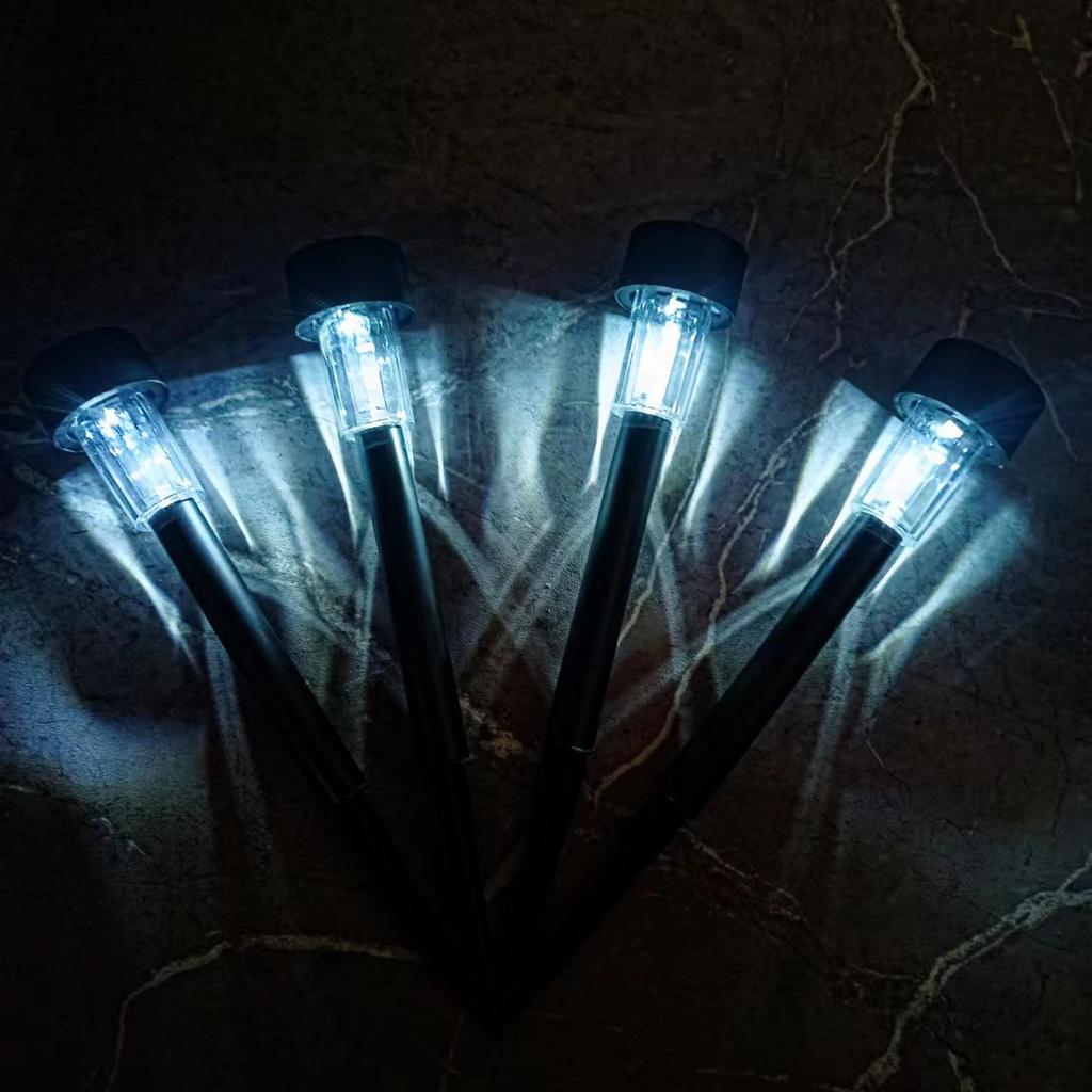 Солнечные садовые ландшафтные светильники из нержавеющей стали для улицы