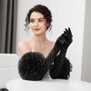 Black Long Gloves Breathable Mittens Fashion Etiquette Gloves  Evening Party