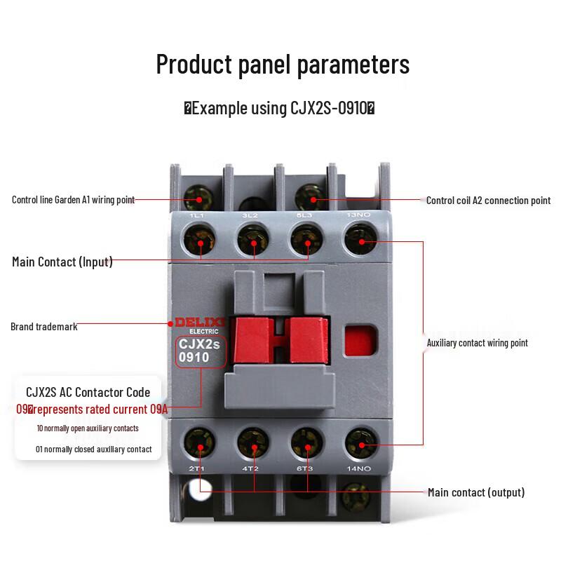 DELIXI Electric CJX2s-0910 AC Contactor