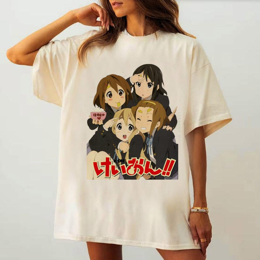 Kon t shirt girl aesthetic Comfortable korean clothes University tshirt hip hop Breathable Y2k Trendy graphic Psychedelic