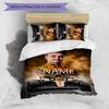 3pcs Landos Norris Racing1 Cover Set - Personalized Name, HD Printed Bedding with 1 Cover and 2 Pillowcases - Perfect for Home Decor, Easy Care