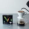 HARIO V60 Coffee Filter Meteor 1-2 Cups 50 Sheets Made Japan FSC Certified Product Paper 01 W White VCF-01-50-MT