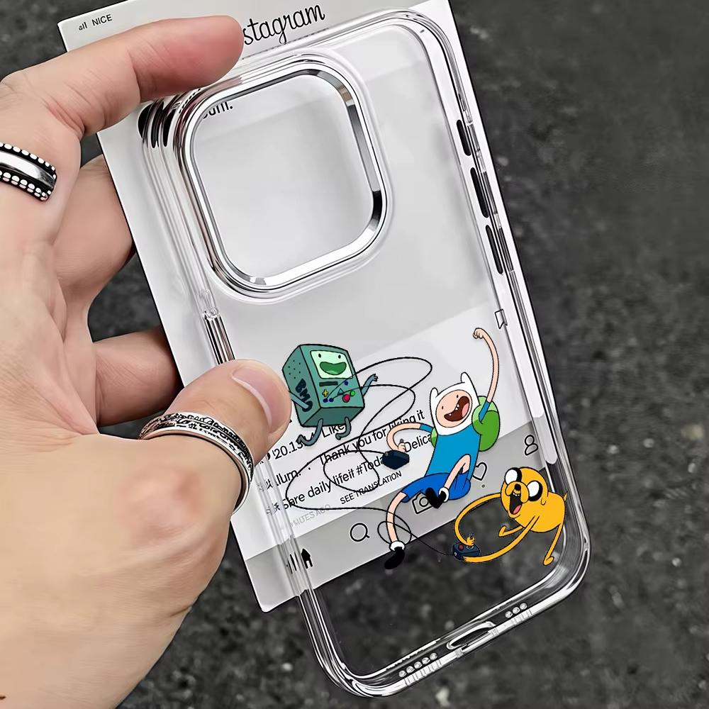 Горячий аниме-чехол для телефона A-Adventures Times для iPhone 17 Air 16 e 15 14 13 12 11 Pro Max Plus SE 2020 2022 Мягкая задняя крышка