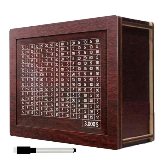 Деревянная копилка для детей, подарок, накопительная коробка, накопитель денег со счетчиком