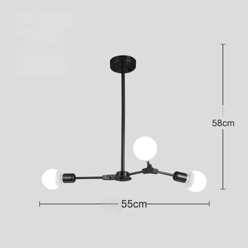 Nordic Modern Minimalist Living Room Dining Room Bedroom Chandelier Molecule Branch Home Ceiling Lamp