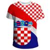 Croatian Flag Football Print 3D Summer Men Women Sports Fashion Quick Drying Casual Children Round Neck Short Sleeve T-shirt Top