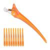 10pcs Salon NonSlip Styling Sectioning Clip Portable Duckbill Hair Clip Hairdressing Tool(Orange )