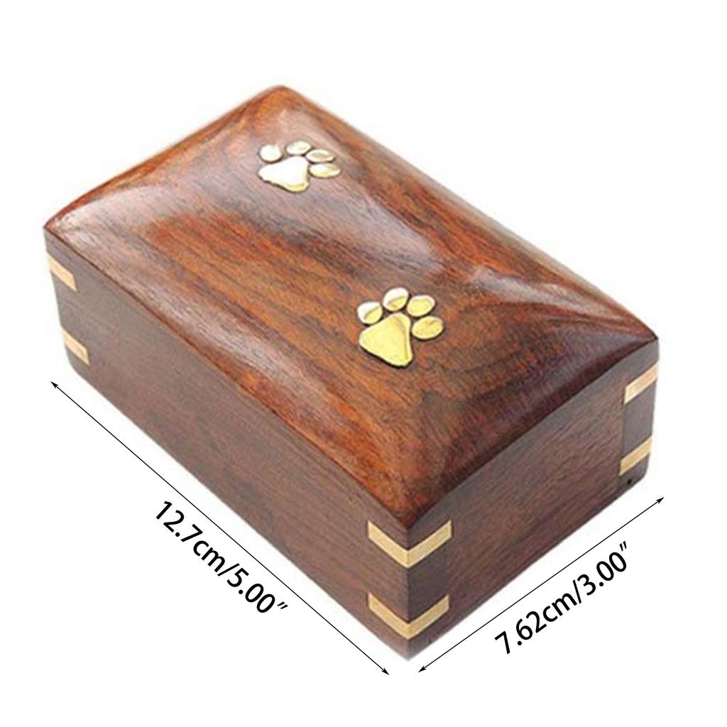 Create Special Place of Remembrance for Departed Pet with Wood Pet Remembrance Urn Box To Preserve Beautiful Memories