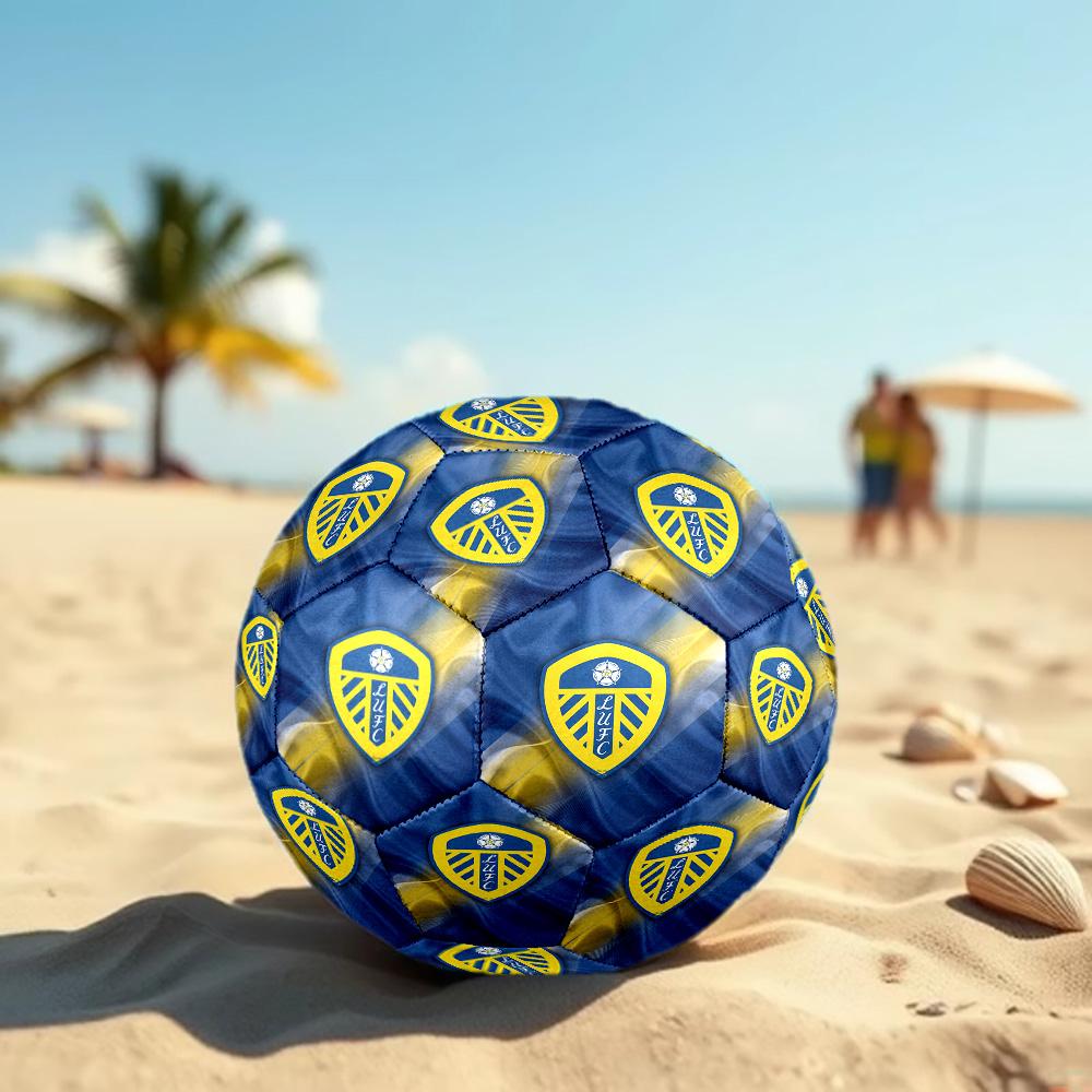Leeds United Size 5 Football High Elastic Soccer Ball For Outdoor Competition Daily Training Play