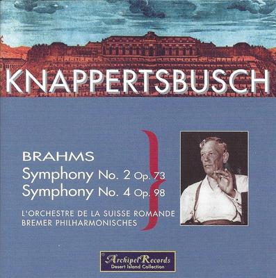 CD БРАМС / КНАППЕРТСБУШ - Кнаппертсбуш дирижирует 1947 ARPCD0123 Не Япония Классика Б/У