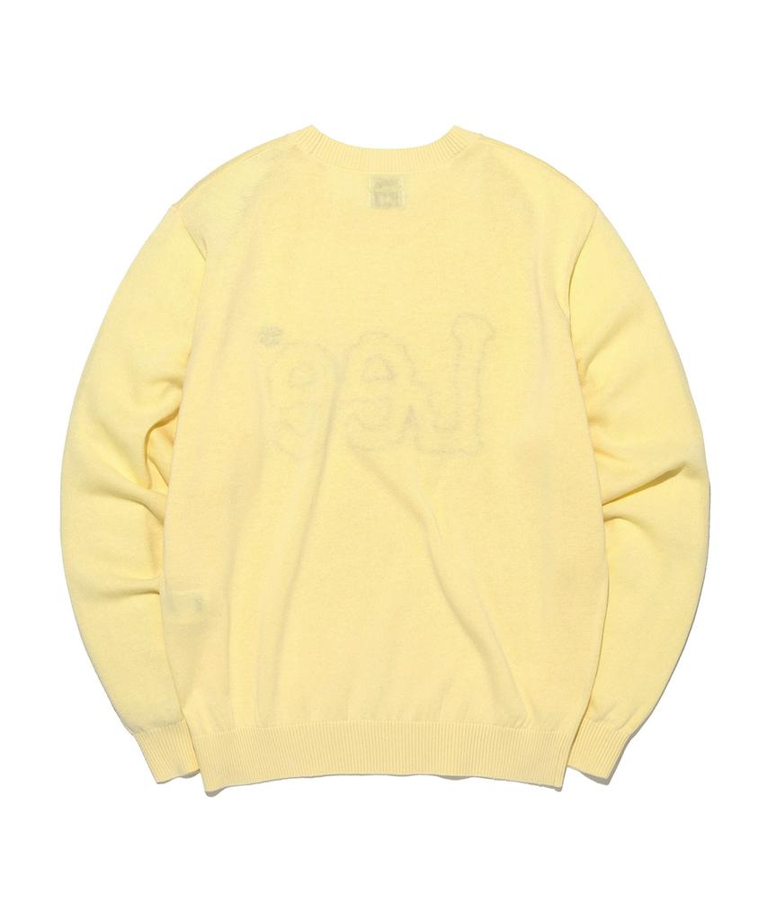 LEE Big Twitch Logo Linen Blend Knit Lemon