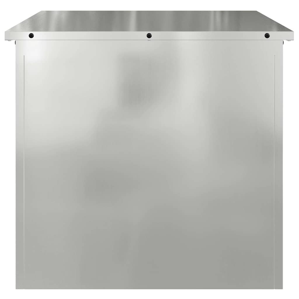 Outdoor Storage Box Silver 55 x 50.5 x 50 cm Steel