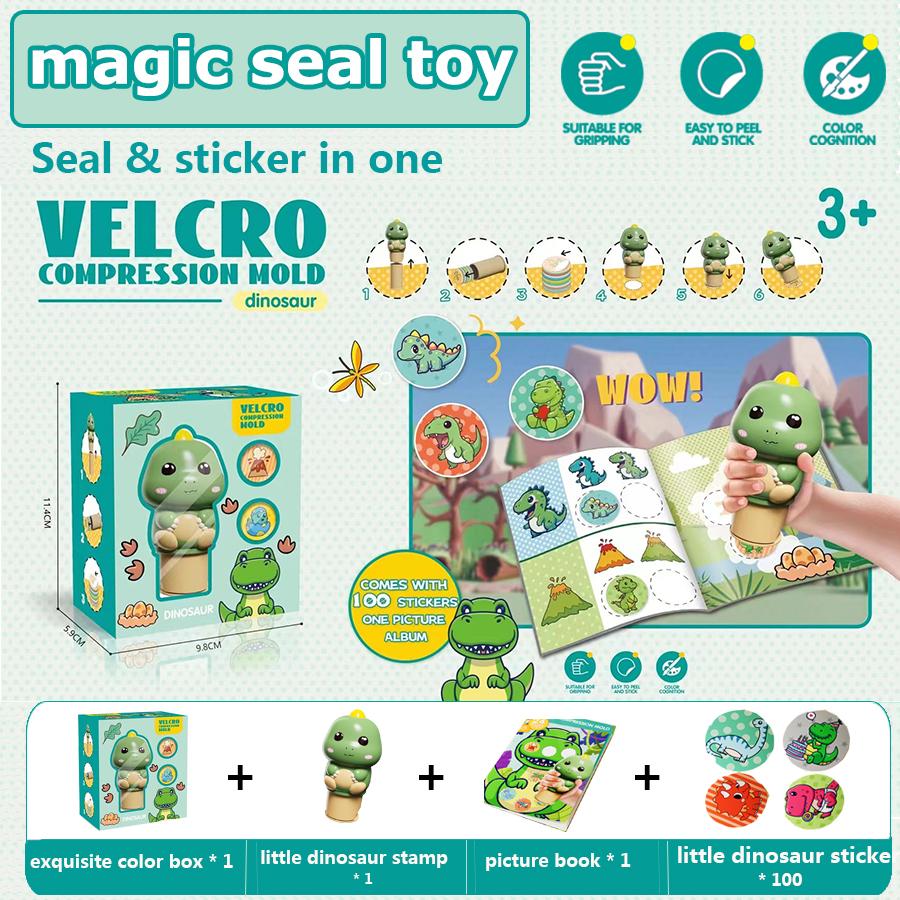Children's Velcro, Seal Stickers, Book Toys, Art Crafts, Stress Relief Stamps, Reward Stickers, Seal Creativity, Birthday Gifts